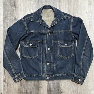 Levi's 507XX VTG Type 2 Denim Jacket 2 Flap Pockets Men's 38 Dark Wash USA